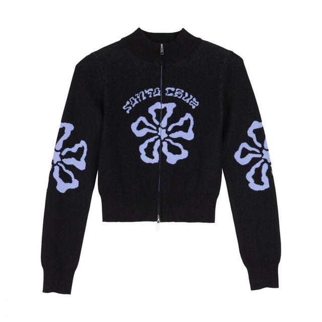 Veste de survêtement femme Santa Cruz Flower Knit Black Wash