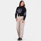 Veste de survêtement femme Santa Cruz Flower Knit Black Wash