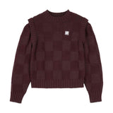 Pull femme Santa Cruz Check 2-in-1 Knit Cocoa Powder