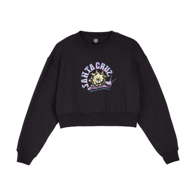 Sweat col rond femme Santa Cruz Star Snail Black Wash