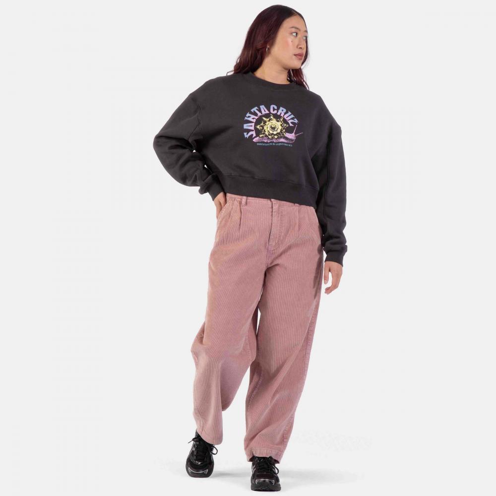 Sweat col rond femme Santa Cruz Star Snail Black Wash
