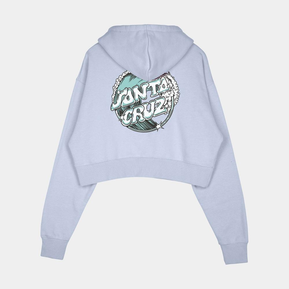 Sweat à capuche femme Santa Cruz Offshore Dot Barely Blue