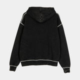 Sweat à capuche femme Santa Cruz Moon Dot Reflection Front Black Acid Wash