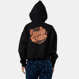 Sweat à capuche femme Santa Cruz Field Check Butterfly Black