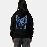 Sweat à capuche femme Santa Cruz SC Nouveau Zip Black