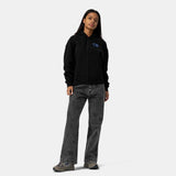 Sweat à capuche femme Santa Cruz SC Nouveau Zip Black