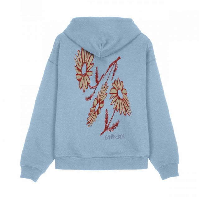 Sweat à capuche femme Santa Cruz Dizzy Daisy Zip Blue Aura