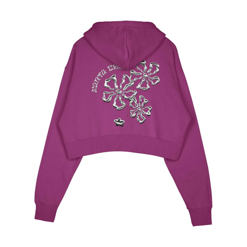 Sweat à capuche femme Santa Cruz Chrome Flower Stack Berry