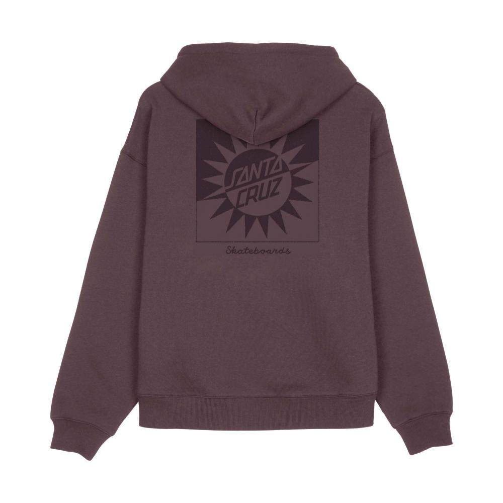 Sweat à capuche femme Santa Cruz Sun Up Dot Cocoa Powder