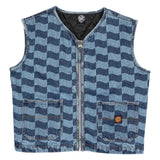 Veste femme Santa Cruz Classic Label Vest Blue Wave Check