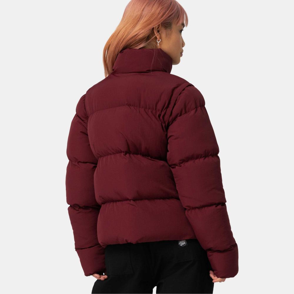 Veste femme Santa Cruz Strip 2 in 1 Quilted Dark Cherry