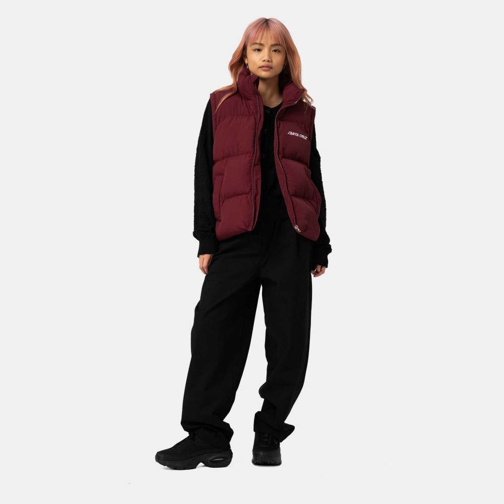 Veste femme Santa Cruz Strip 2 in 1 Quilted Dark Cherry