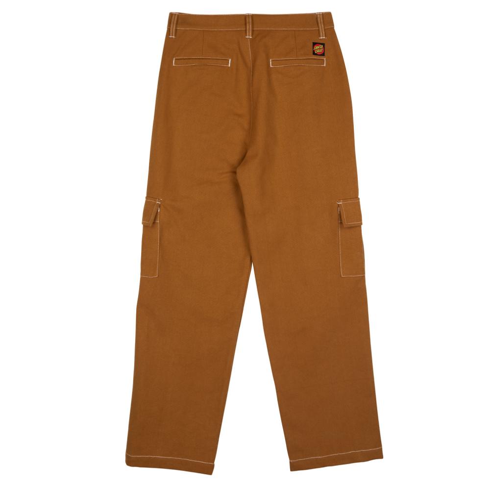 Pantalon femme Santa Cruz Nolan Cargo Slouch Tan / White Stitch