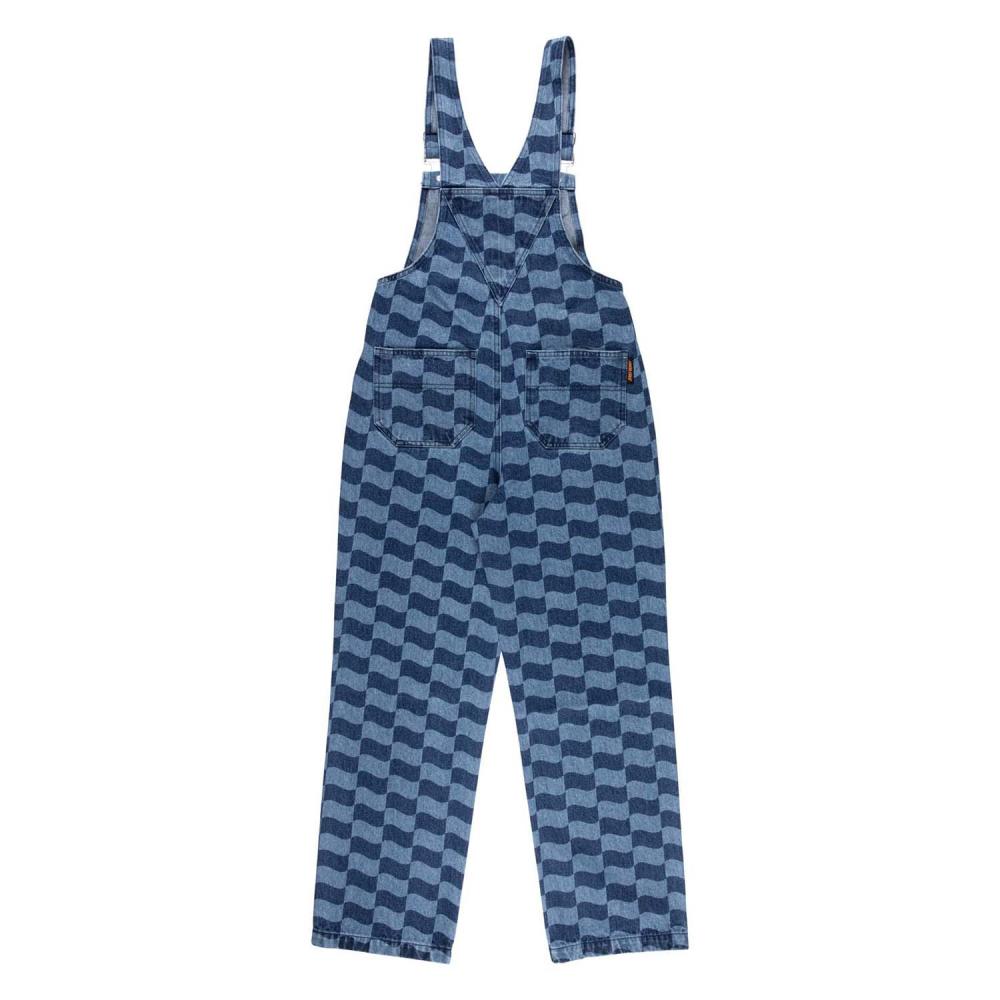 Pantalon femme Santa Cruz Classic Label Dungarees Blue Wave Check
