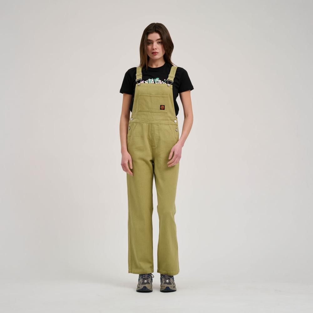 Pantalon femme Santa Cruz Classic Label Dungarees Light Khaki