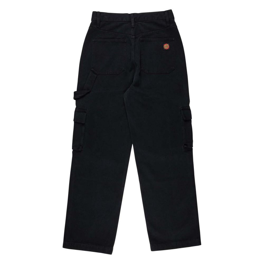 Pantalon femme Santa Cruz Workers Cargo Black Wash