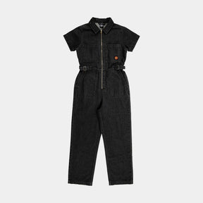Pantalon femme Santa Cruz Line Up Utility Jumpsuit Black Wash