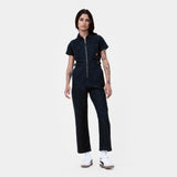 Pantalon femme Santa Cruz Line Up Utility Jumpsuit Black Wash