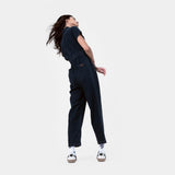 Pantalon femme Santa Cruz Line Up Utility Jumpsuit Black Wash