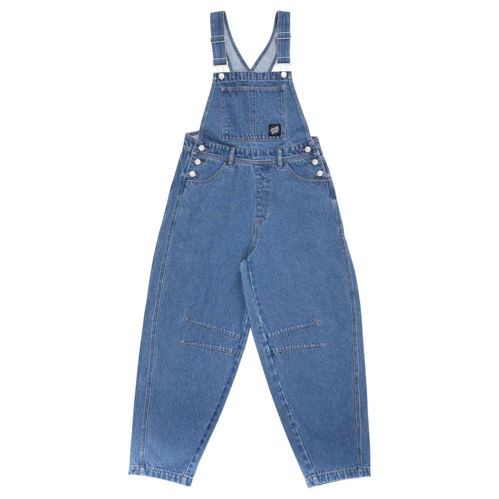 Pantalon femme Santa Cruz Opus Dot Barrel Dungarees Light Blue