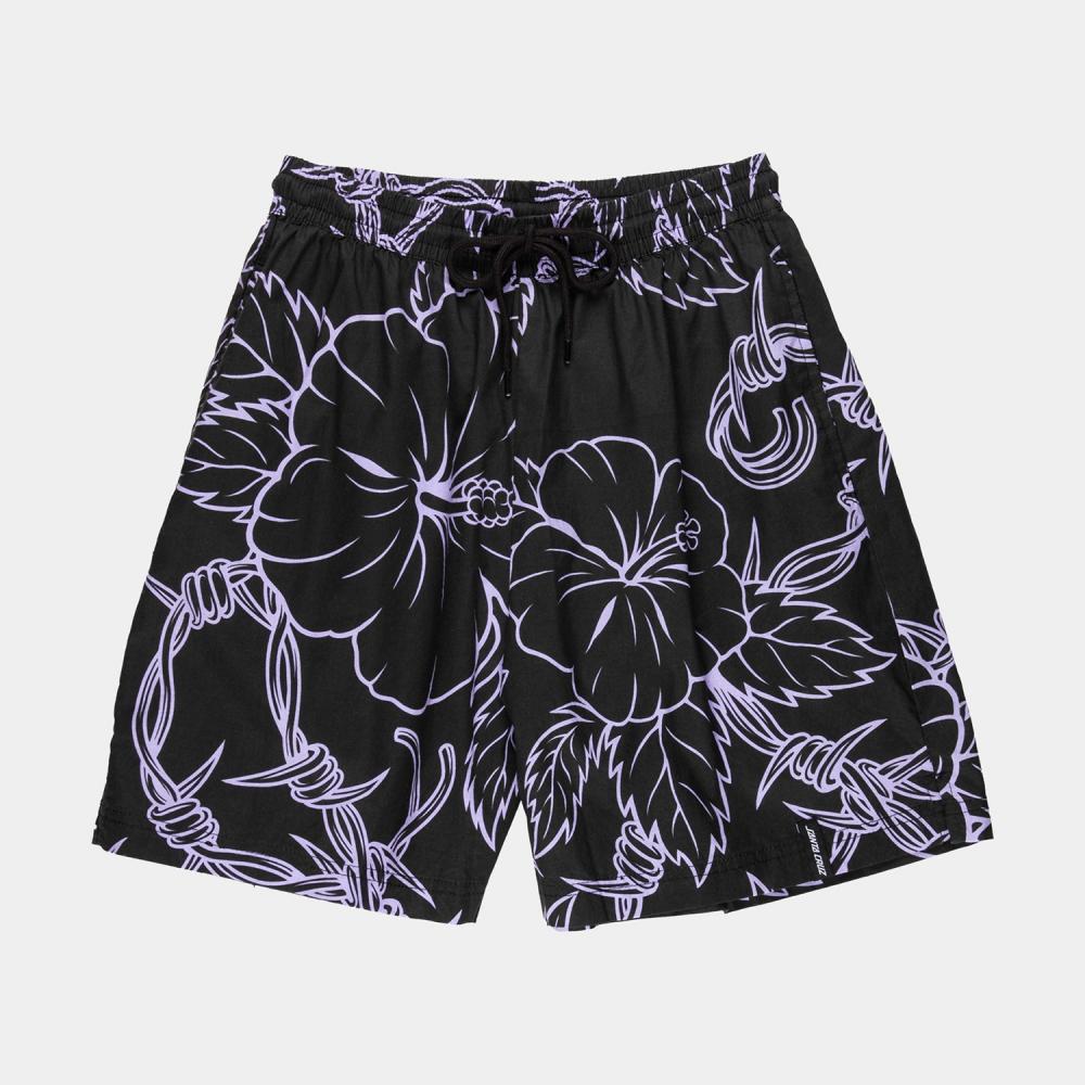 Short femme Santa Cruz Mono Cabana Black / Lavender