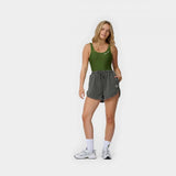 Short femme Santa Cruz Groovy Stack Grey Wash