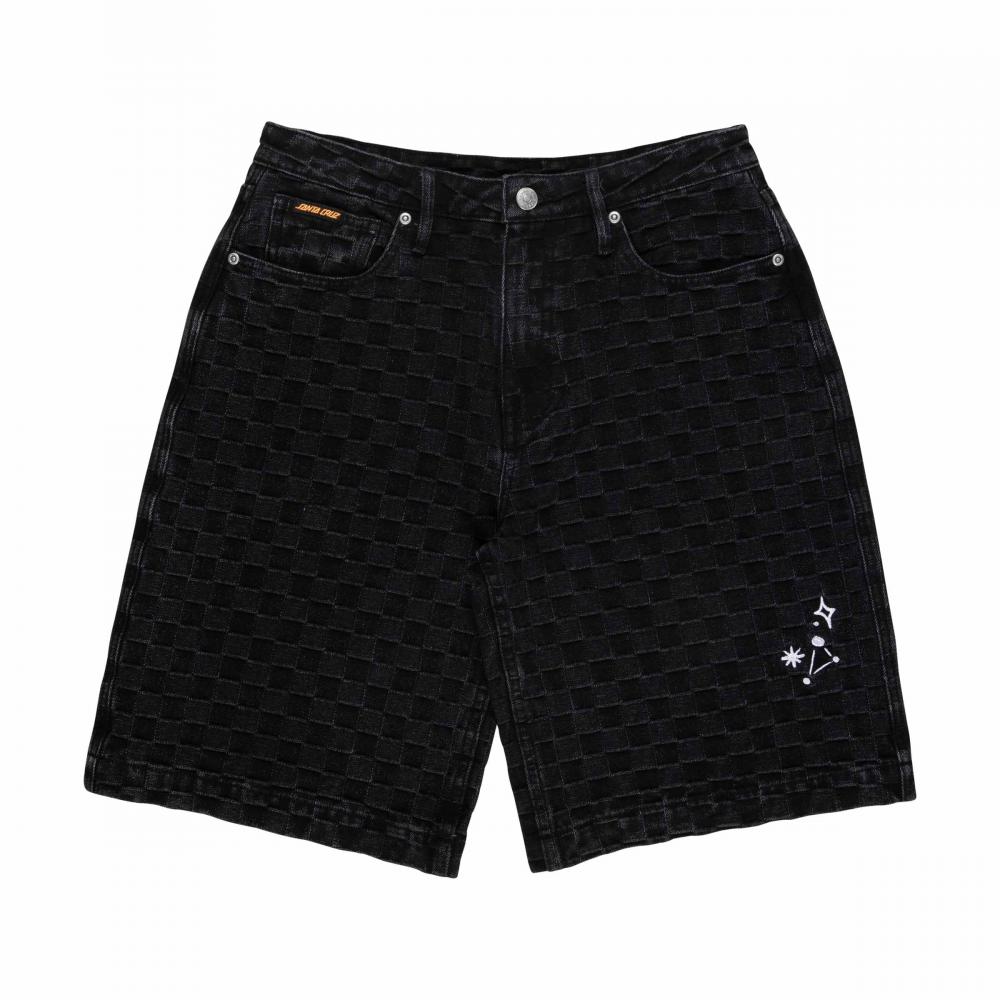 Short femme Santa Cruz Split Sun Black Wash Check