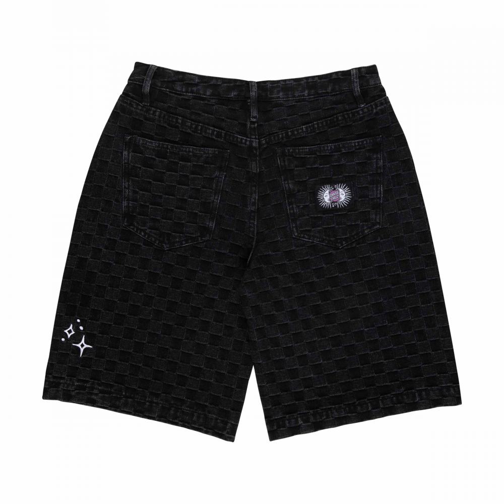 Short femme Santa Cruz Split Sun Black Wash Check