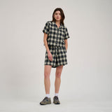 Chemise femme Santa Cruz Classic Check Crop Navy / Green Check