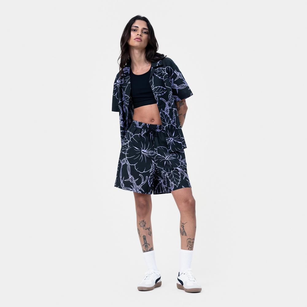 Chemise femme Santa Cruz Mono Cabana Black / Lavender