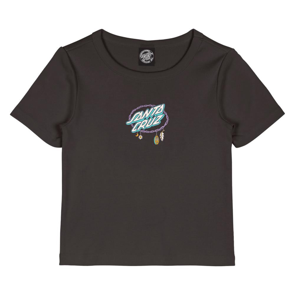 Tee-shirt femme Santa Cruz Barbed Oval Dot Front Ground Coffee
