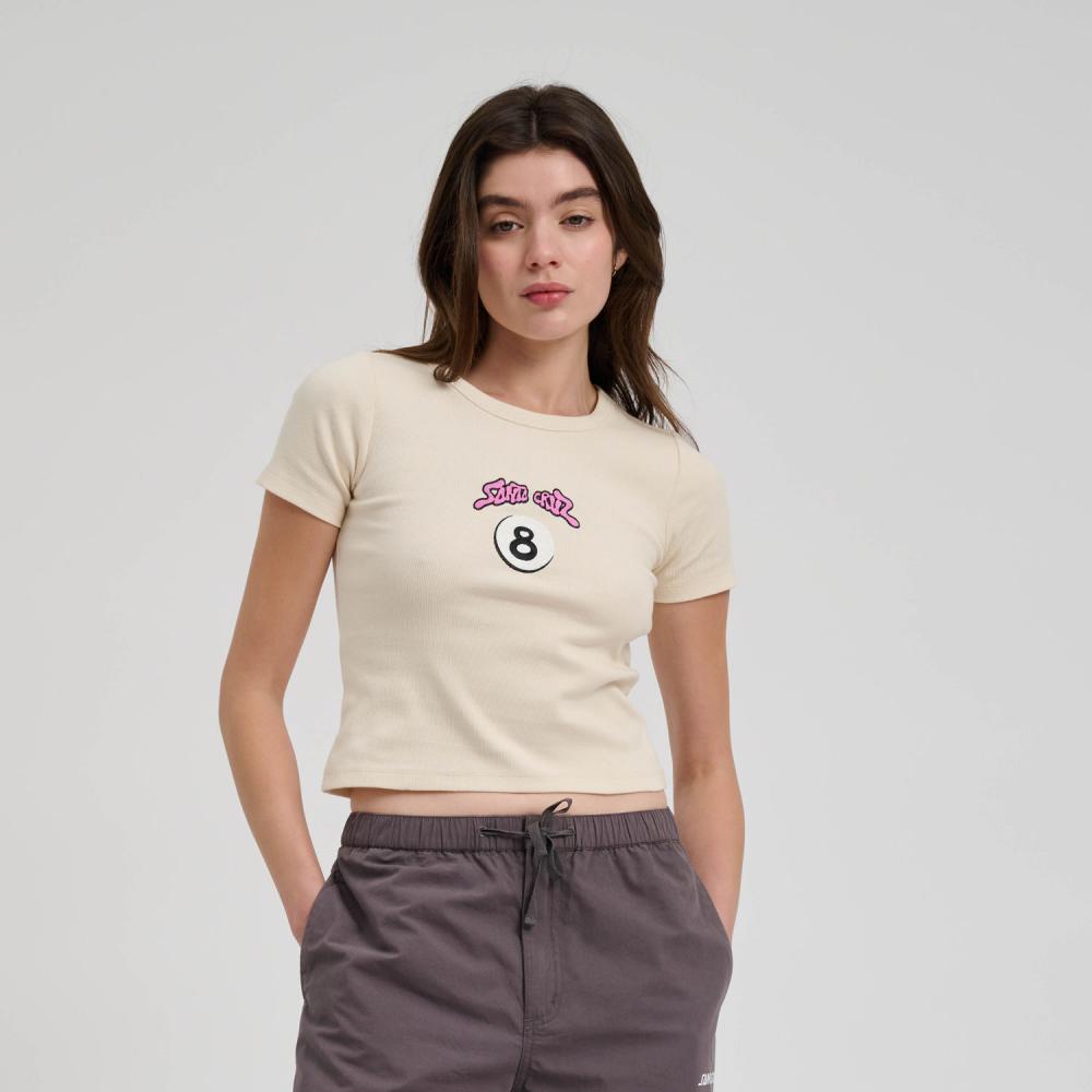 Tee-shirt femme Santa Cruz Winkowski Ocho Front Chalk