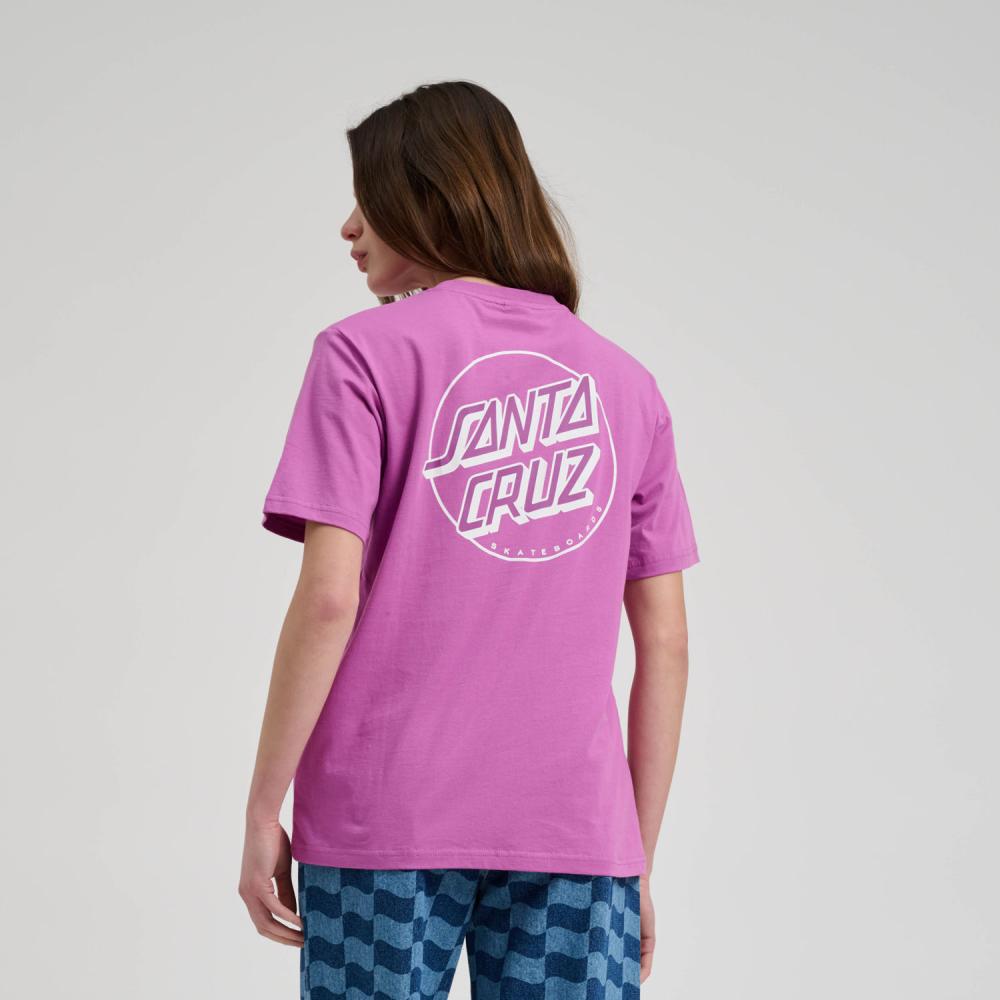 Tee-shirt femme Santa Cruz Partial Dot Hyper Violet