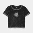 Tee-shirt femme Santa Cruz Moon Dot Reflection Front Black Acid Wash