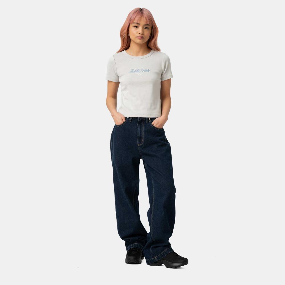 Tee-shirt femme Santa Cruz Love Script Front Mist
