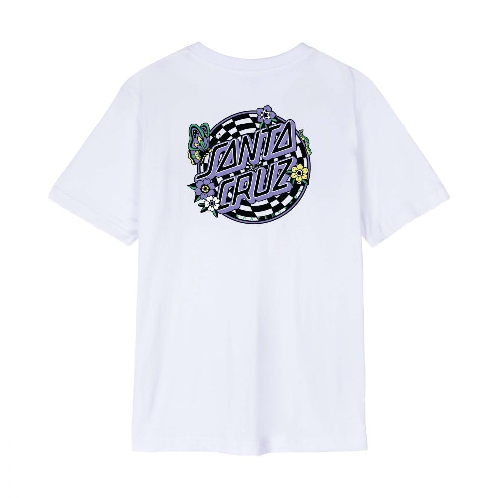 Tee-shirt femme Santa Cruz Field Check Dot White
