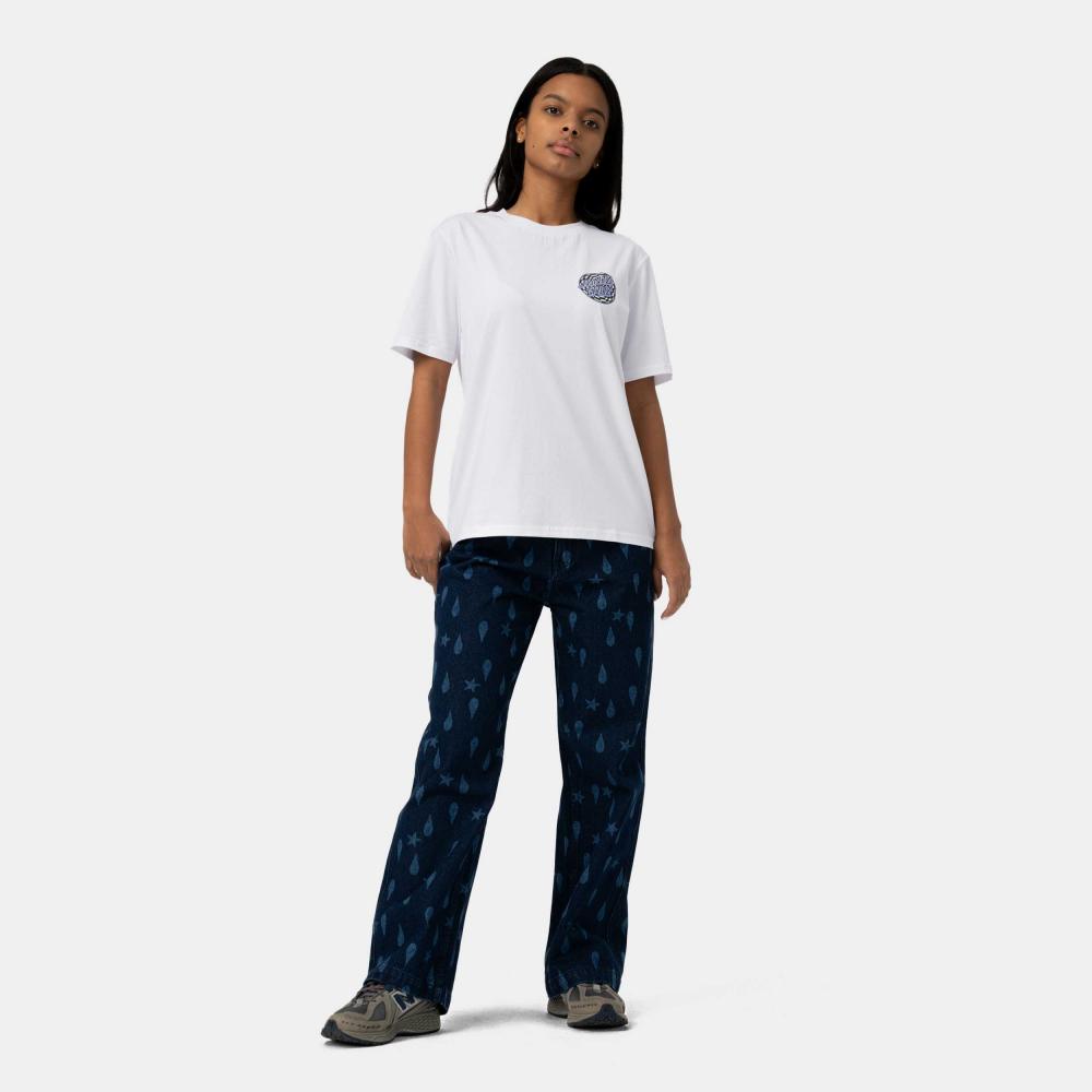 Tee-shirt femme Santa Cruz Field Check Dot White