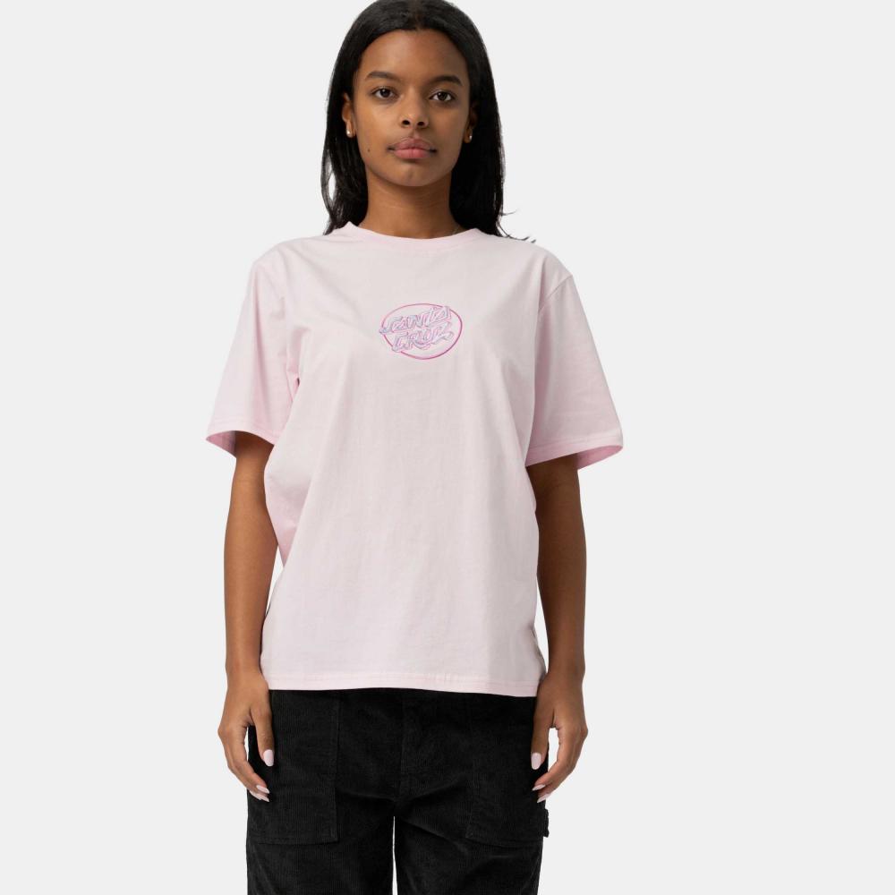 Tee-shirt femme Santa Cruz SC Nouveau Dot Center Rose Quartz