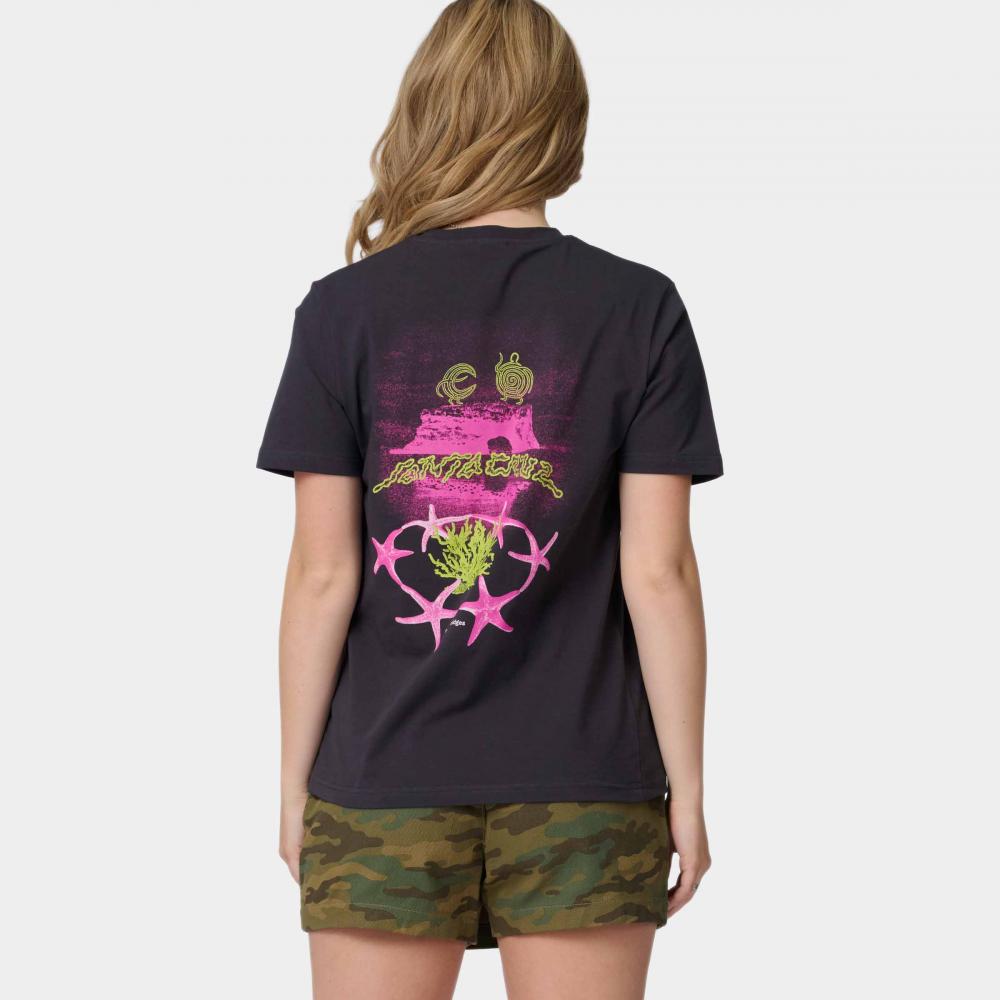 Tee-shirt femme Santa Cruz Natural Bridges Black Wash
