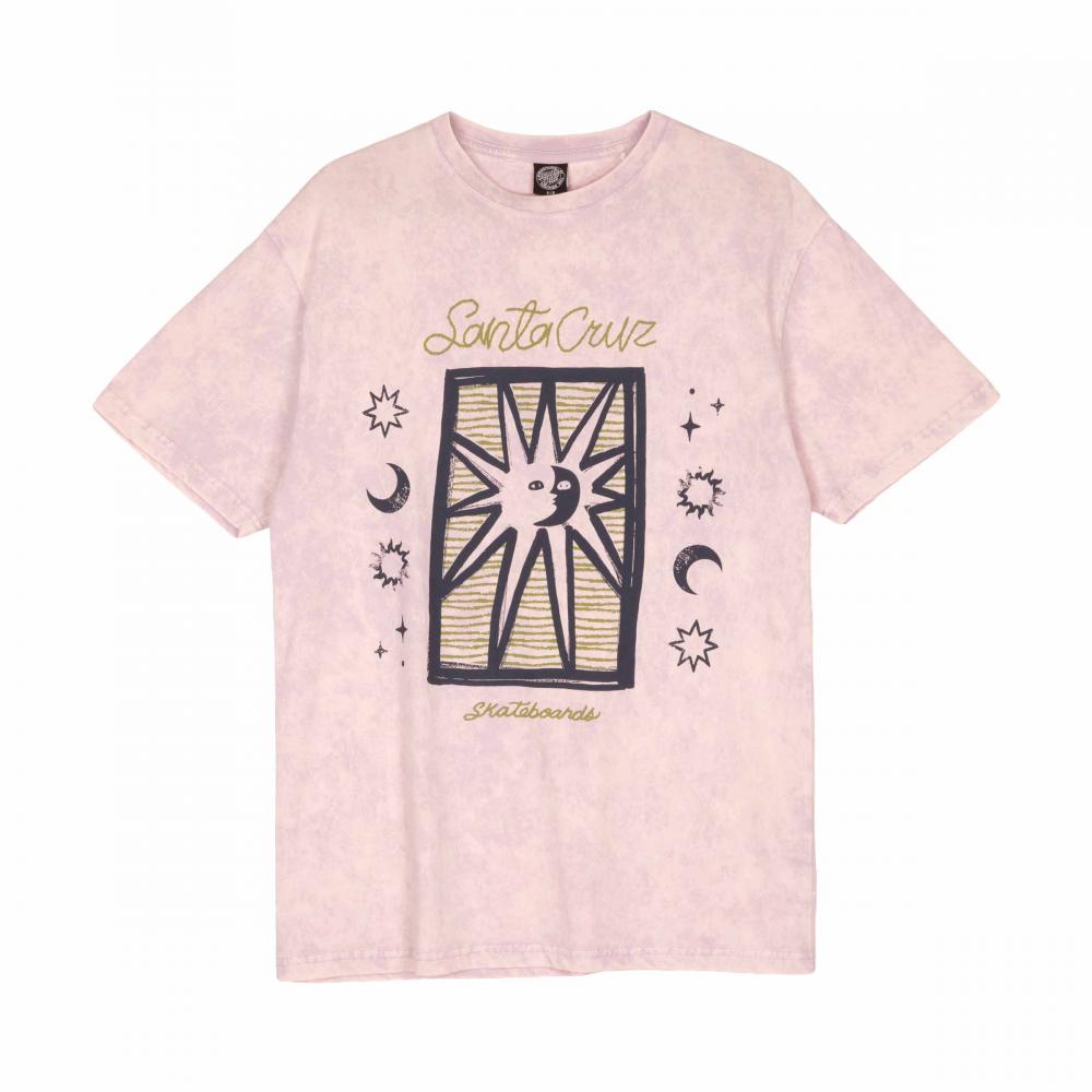 Tee-shirt femme Santa Cruz Sun Stamp Script Lilac Acid Wash