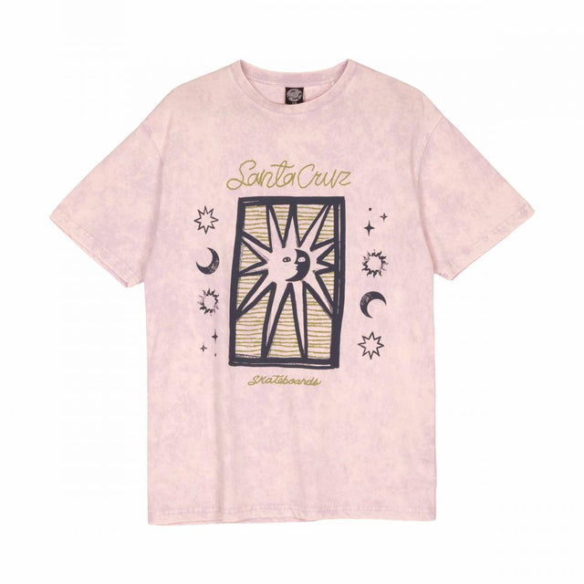 Tee-shirt femme Santa Cruz Sun Stamp Script Lilac Acid Wash