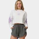 Tee-shirt manches longues femme Santa Cruz Sun Daze Patch White