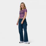 Top femme Santa Cruz Strip Digi Mesh Purple Sun Daze