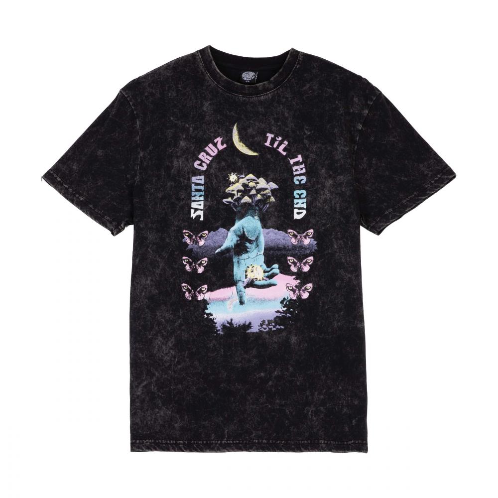 Tee-shirt femme Santa Cruz Night Visions Black Acid Wash