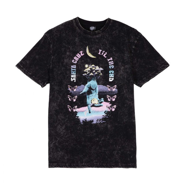 Tee-shirt femme Santa Cruz Night Visions Black Acid Wash