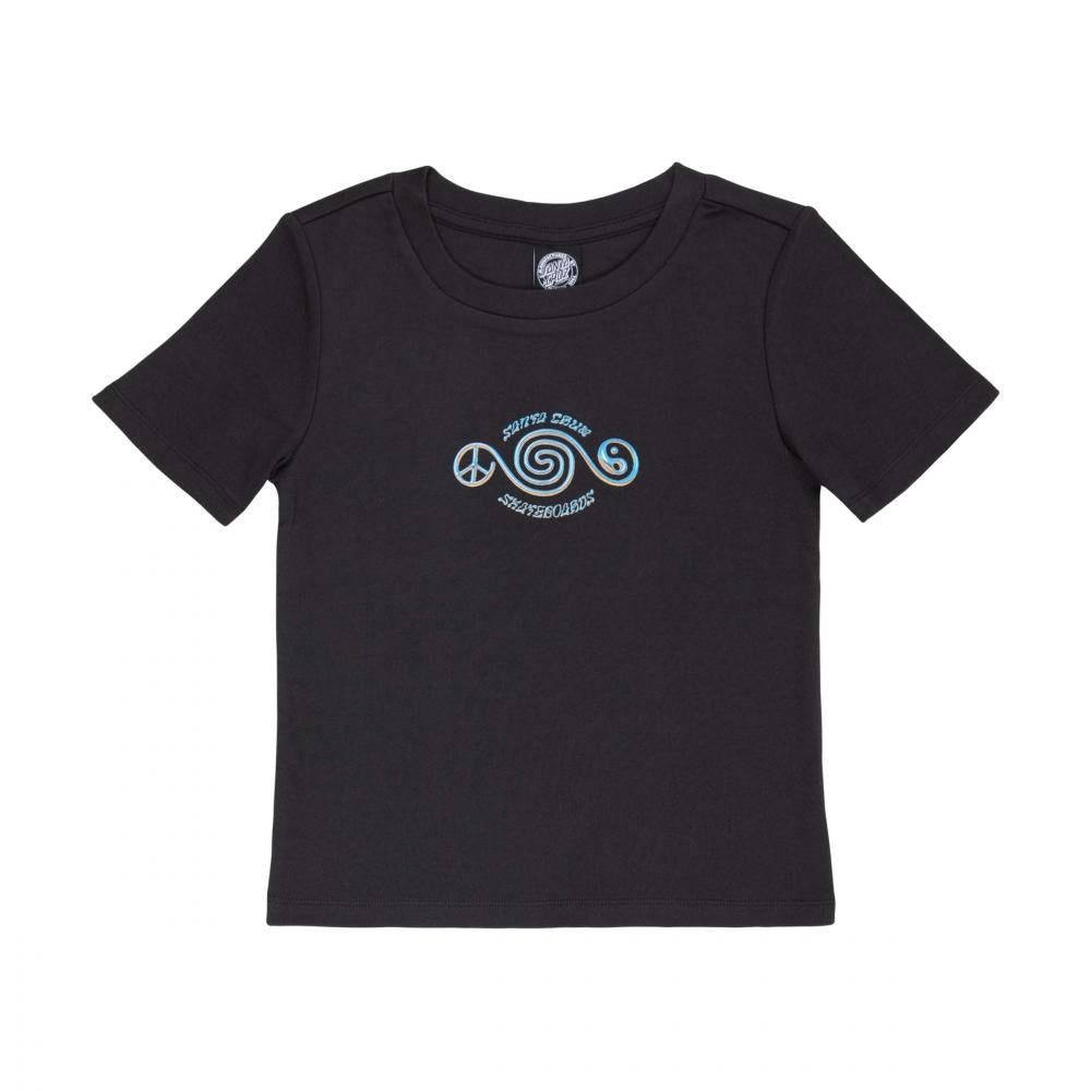 Tee-shirt femme Santa Cruz Balance Black Wash
