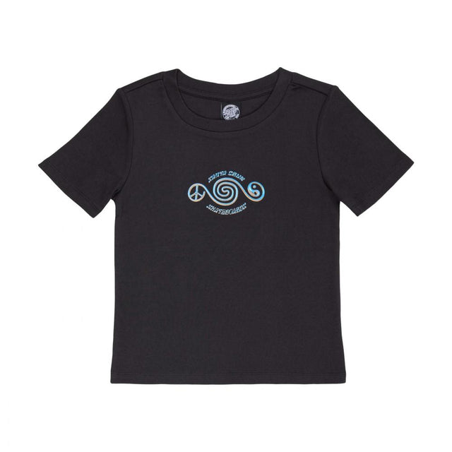 Tee-shirt femme Santa Cruz Balance Black Wash