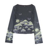 Tee-shirt manches longues femme Santa Cruz Strip Boat Neck Night Visions