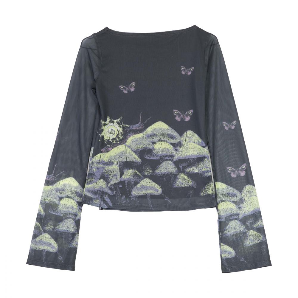 Tee-shirt manches longues femme Santa Cruz Strip Boat Neck Night Visions