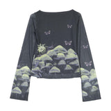Tee-shirt manches longues femme Santa Cruz Strip Boat Neck Night Visions